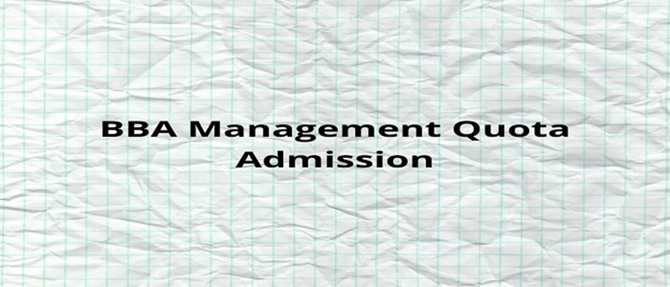 BBA Management Quota Admission
