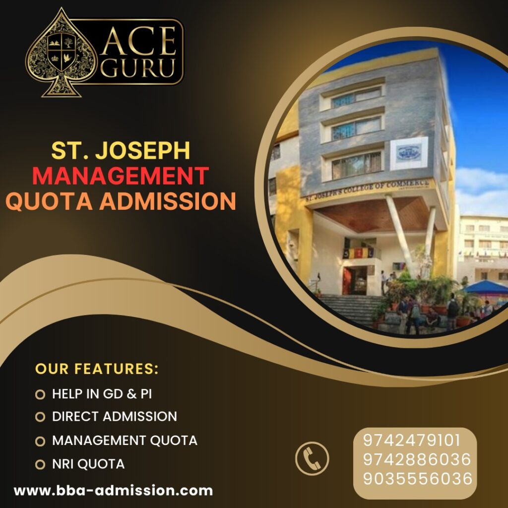 Management Quota St. Joseph BBA Admission