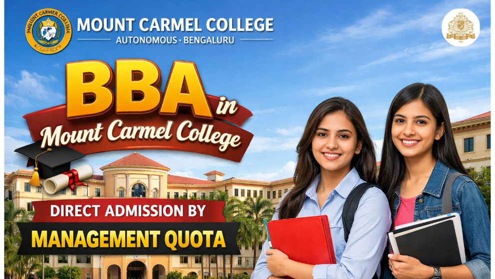 BBA in Mount Carmel College Direct Admission by Management Quota