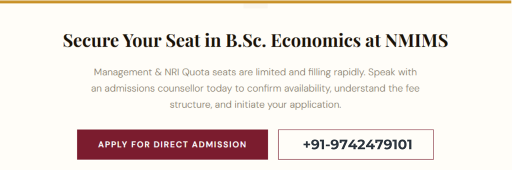 B.Sc. Finance at NMIMS – Apply via Direct Admission, Management & NRI Quota.