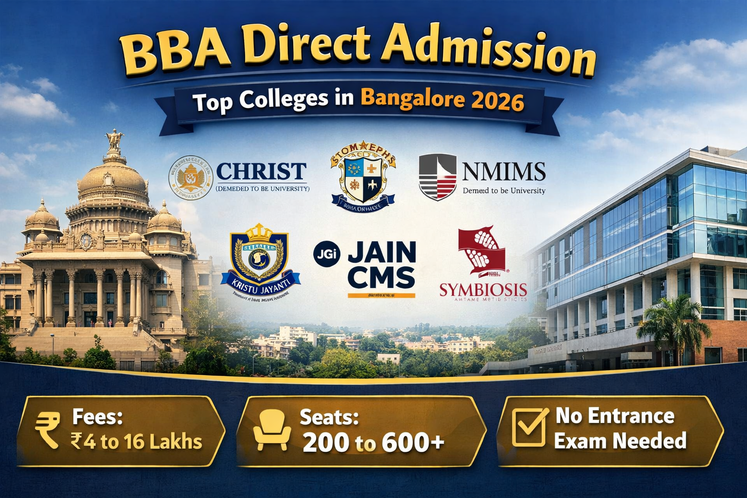 BBA Direct Admission in Top Bangalore Colleges
