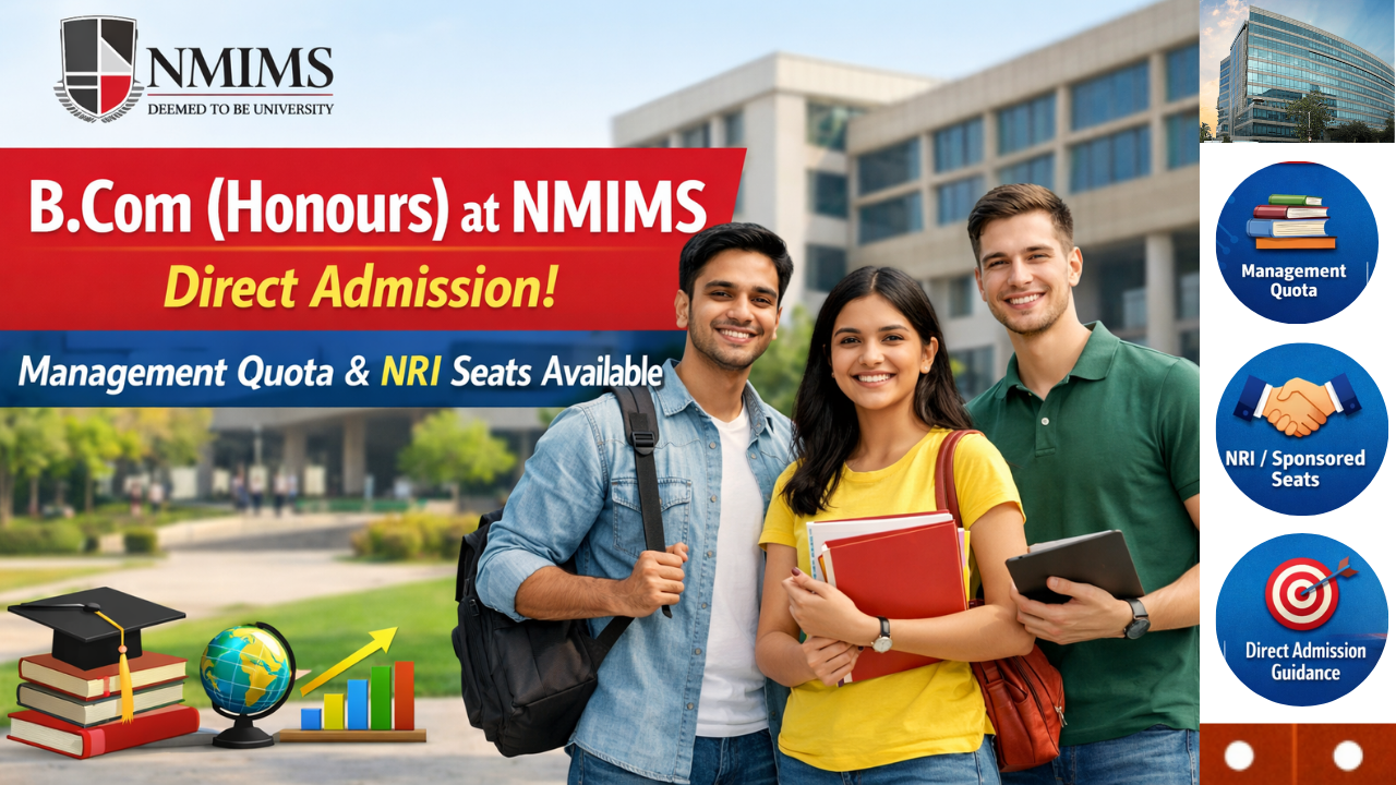 B.Com (Honours) at NMIMS – Direct Admission | Management Quota & NRI Seats