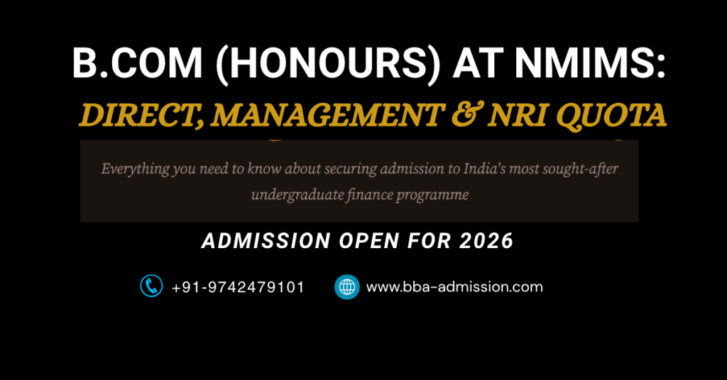 B.Com (Honours) at NMIMS – Direct Admission | Management Quota & NRI Seats.