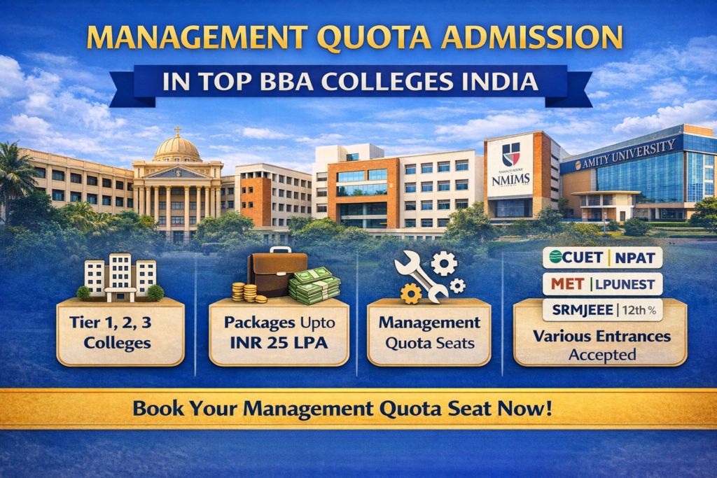 Management Quota Admission in Top BBA Colleges India.