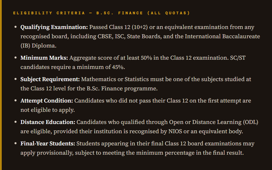 B.Sc. Finance at NMIMS – Apply via Direct Admission, Management & NRI Quota.