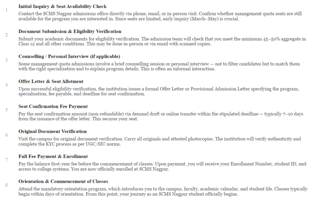Direct Admission in SCMS Nagpur | Management Quota.
