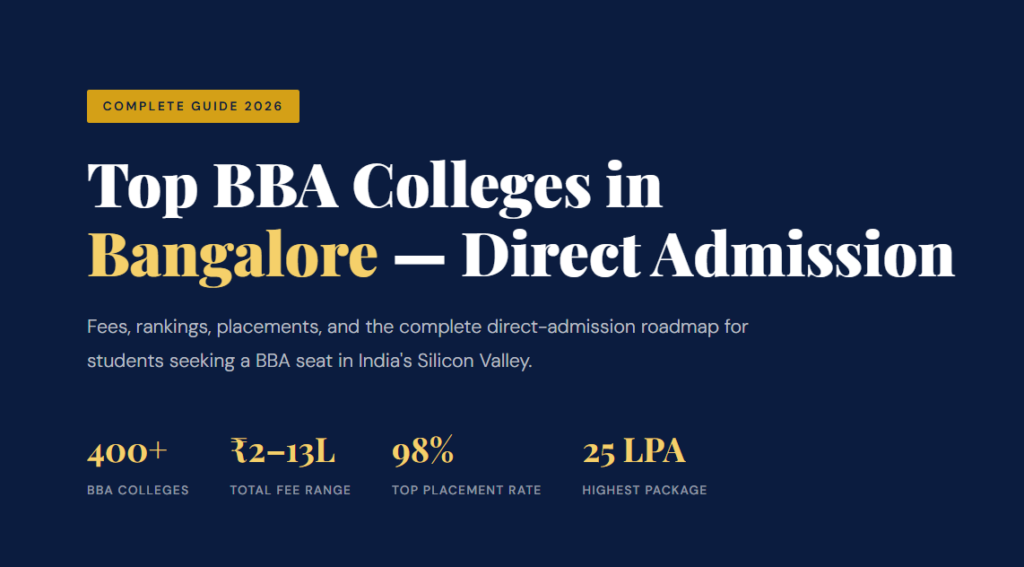 Direct Admission in Top BBA Colleges of Bangalore.