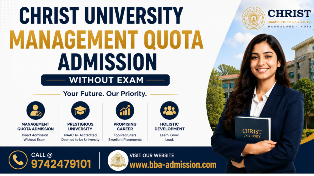 Christ College BBA Admission 2026 Management Quota.