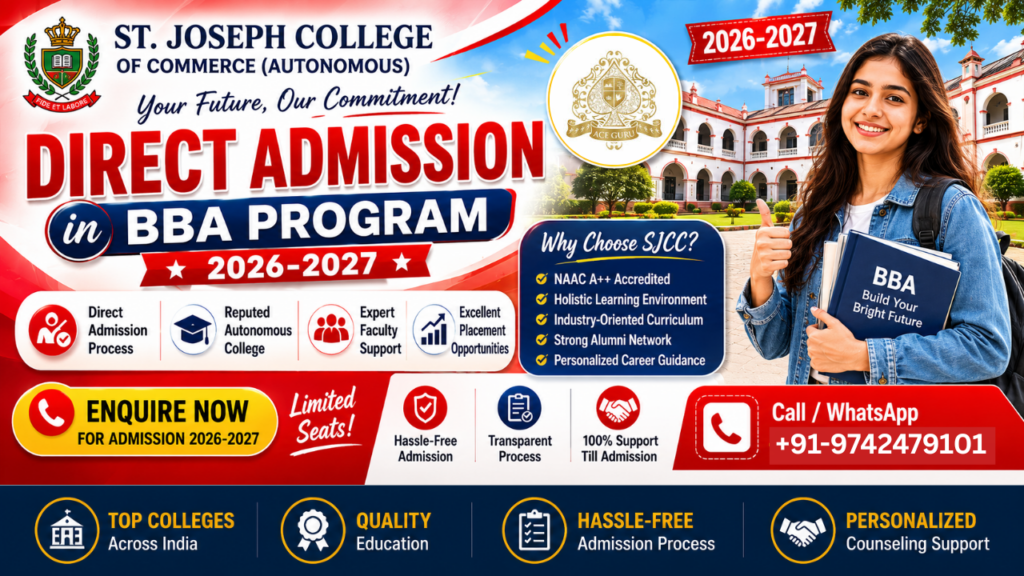 Direct Admission in St. Joseph College for BBA Program 2026-2027
