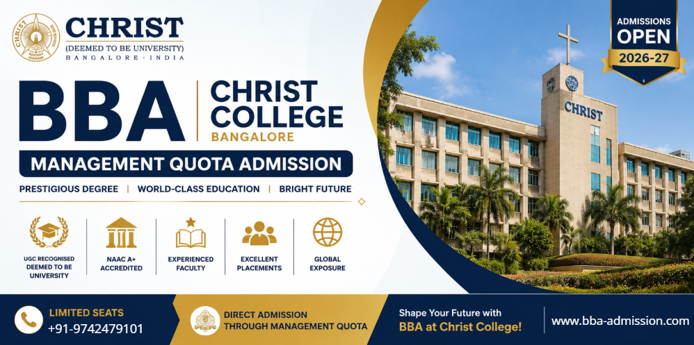 BBA Christ College Management Quota.